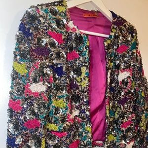 Alice + Olivia Sequin jacket